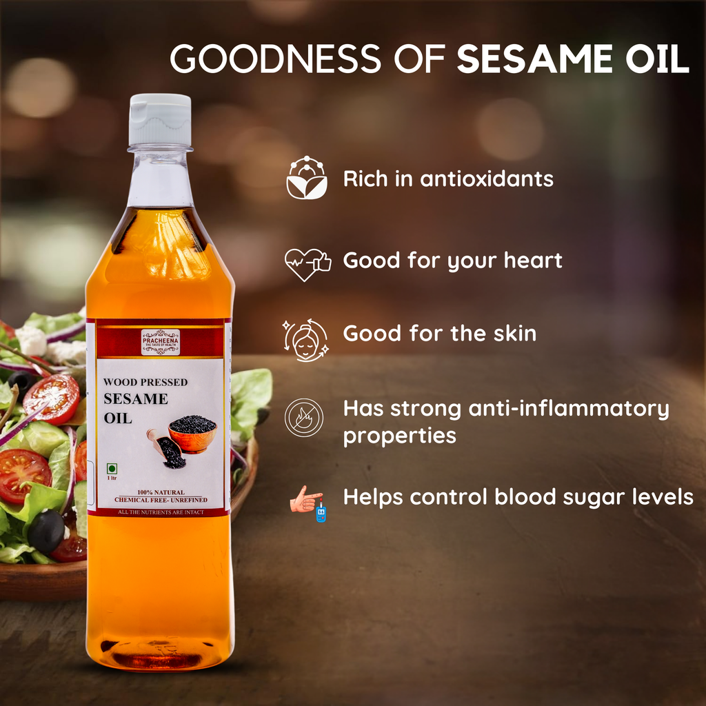 Wood/Cold Pressed Sesame Oil