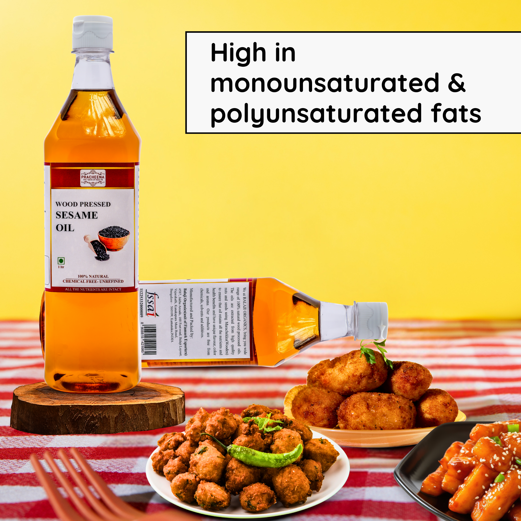 Wood/Cold Pressed Sesame Oil