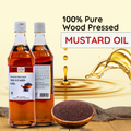 Wood/Cold Pressed Mustard Oil