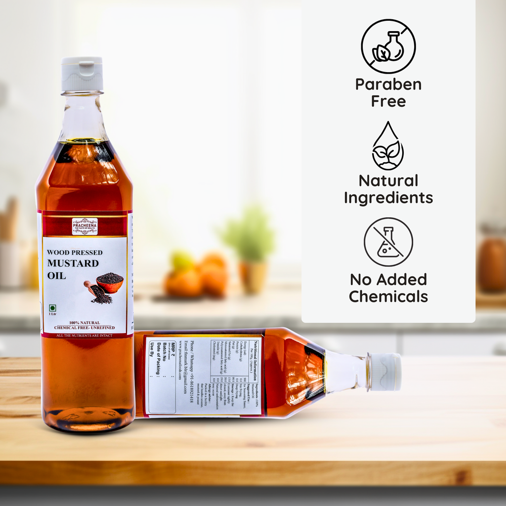 Wood/Cold Pressed Mustard Oil