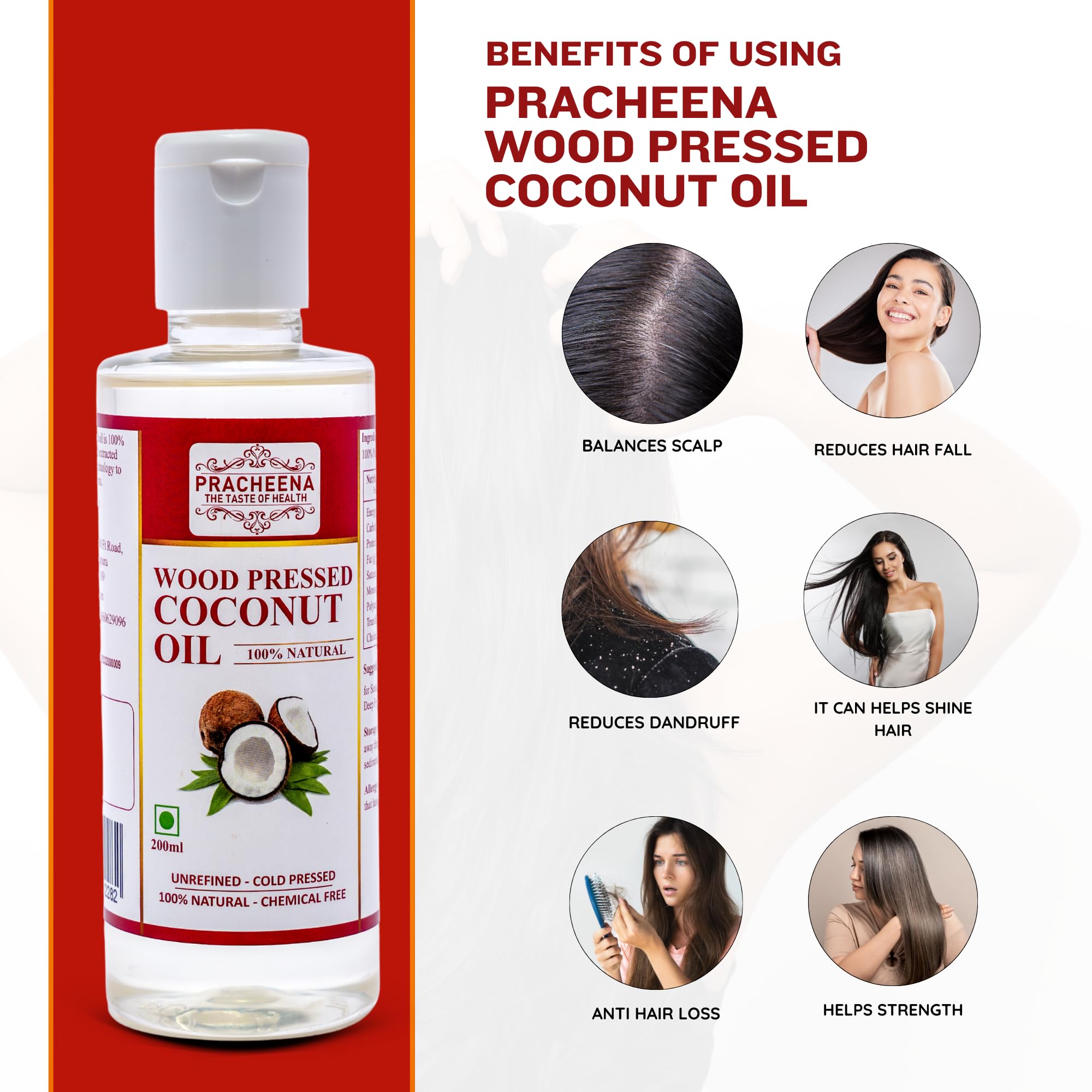 Wood/Cold Pressed Coconut Oil