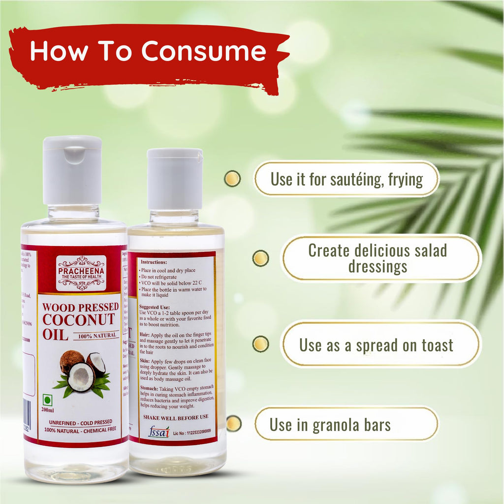 Wood/Cold Pressed Coconut Oil