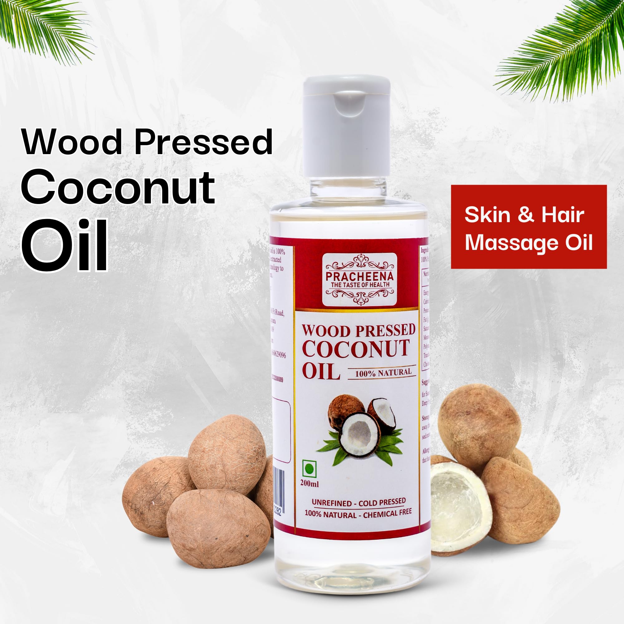 Wood/Cold Pressed Coconut Oil