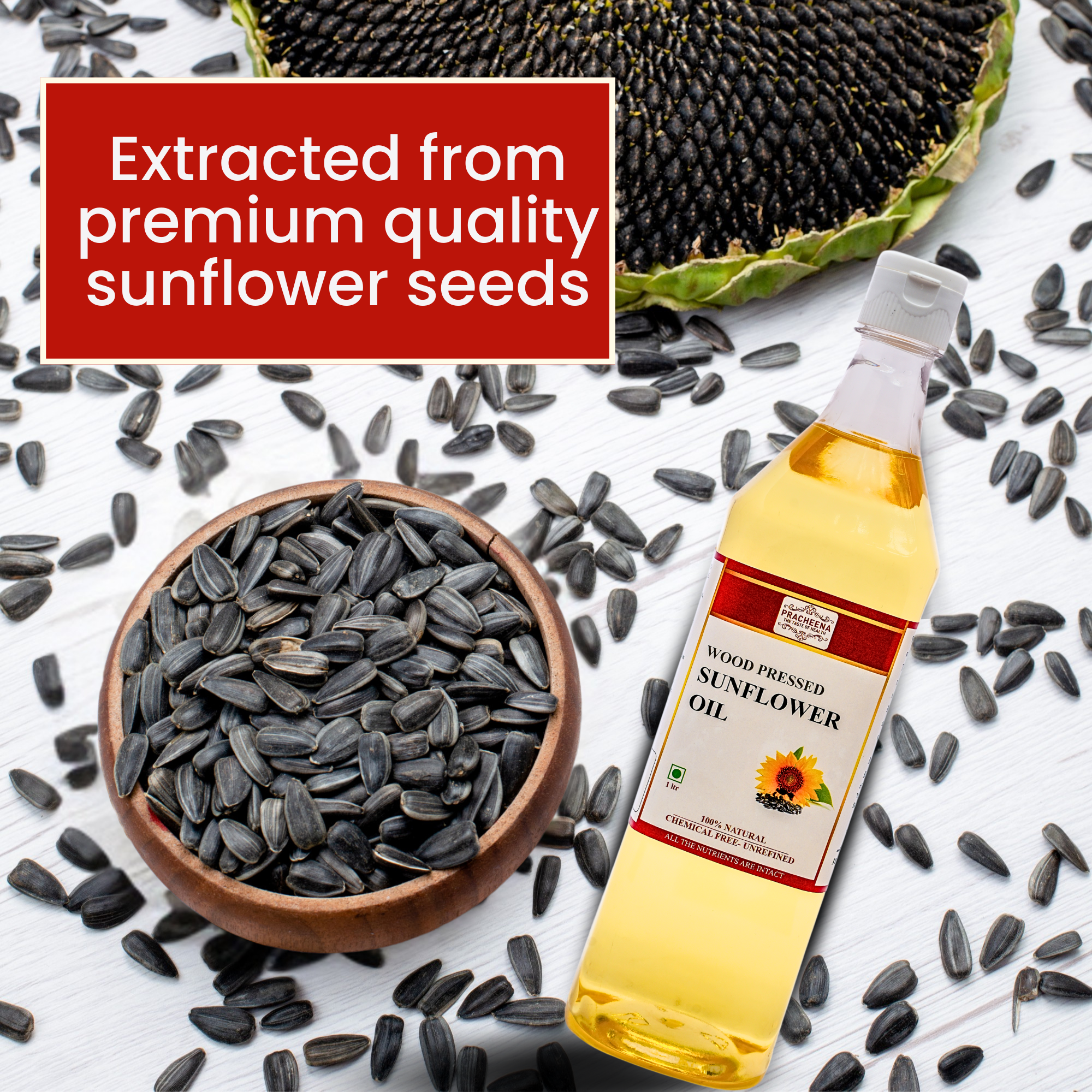 Wood/Cold Pressed Sunflower Oil