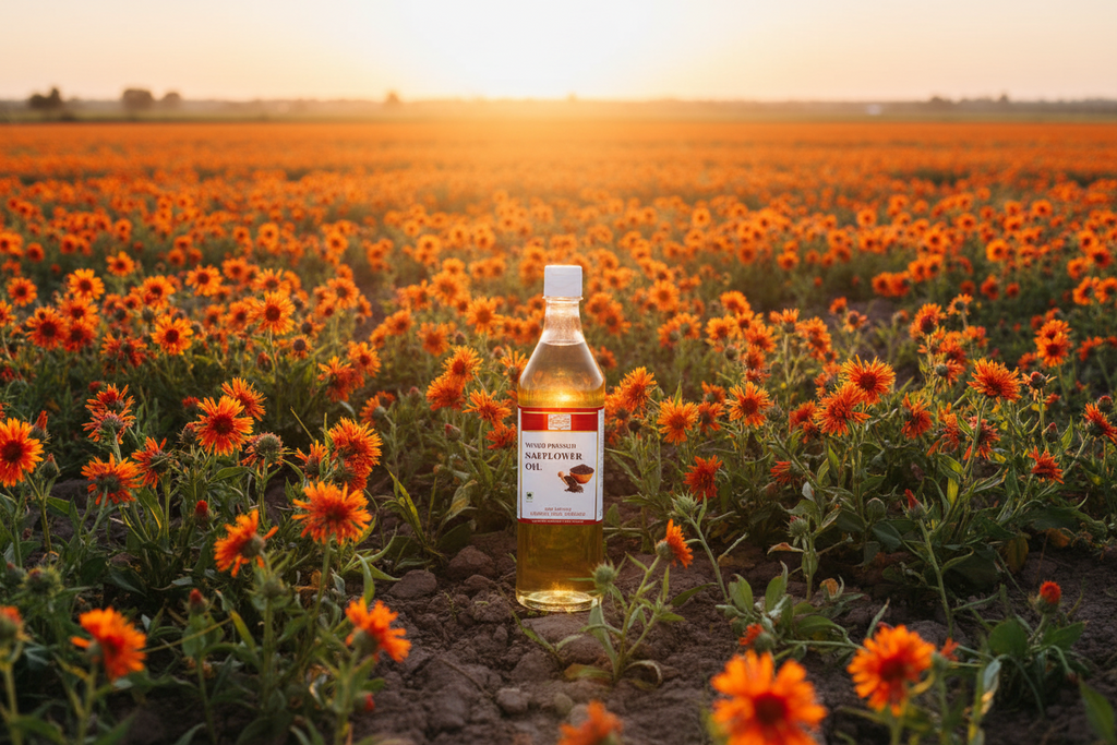 Wood/Cold Pressed Safflower Oil