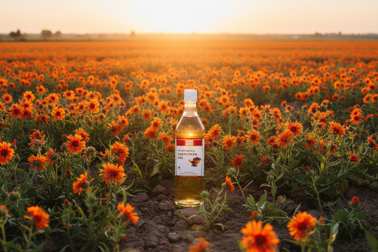 Wood/Cold Pressed Safflower Oil